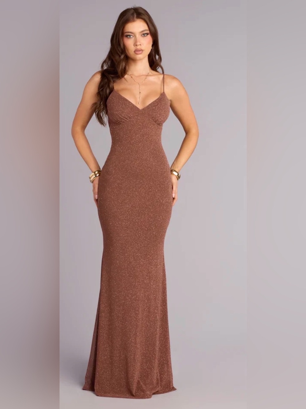 New Brittany Glitter Mermaid Formal Dress. Size Medium